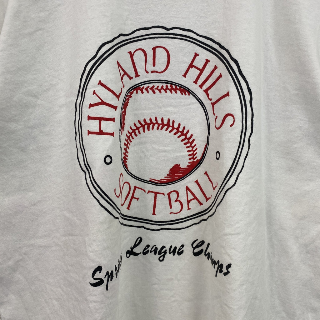 Anvil　アンビル　半袖プリントTシャツ　ヴィンテージ　クルーネック　シングルステッチ　白　ホワイト　XLサイズ　古着