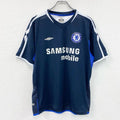 UMBRO　アンブロ　デサント　半袖Tシャツ　ユニフォーム　紺　ネイビー　Lサイズ　古着