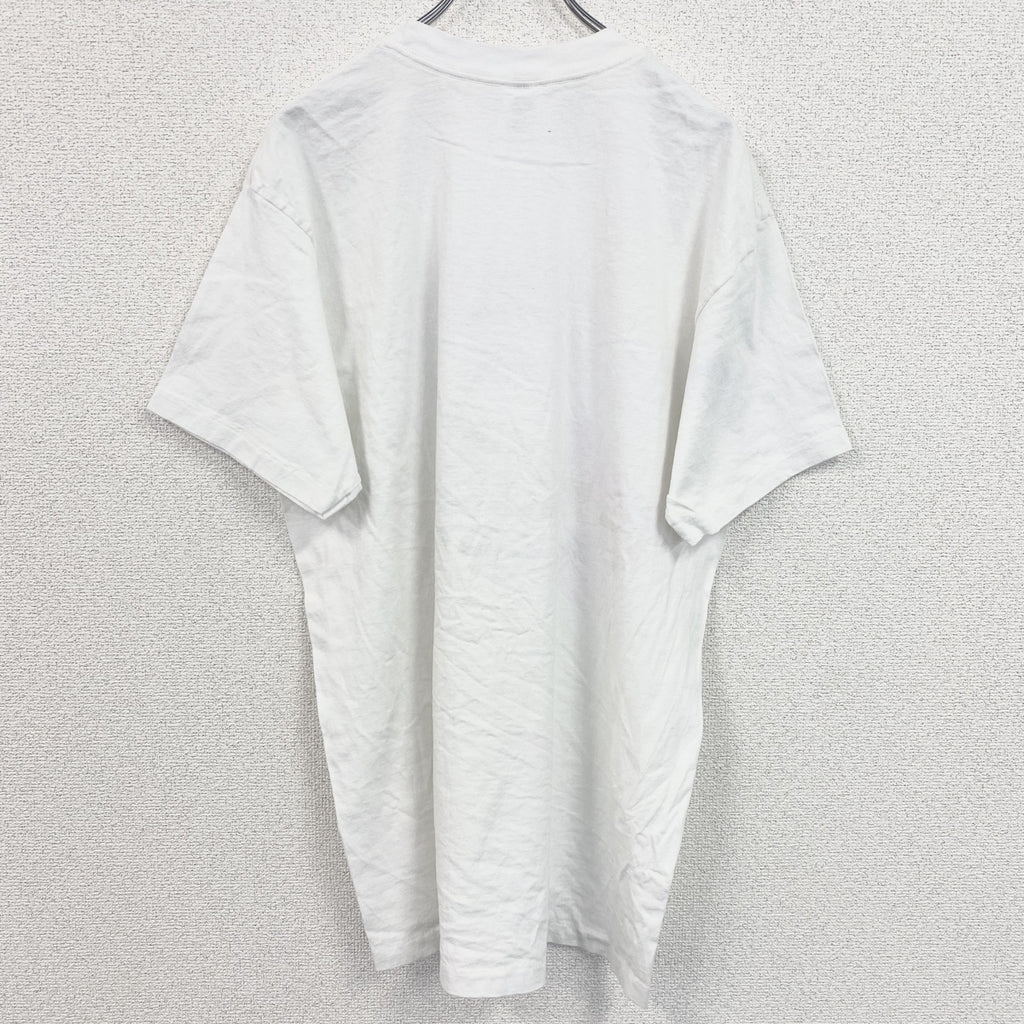 Anvil　アンビル　半袖プリントTシャツ　ヴィンテージ　クルーネック　シングルステッチ　白　ホワイト　XLサイズ　古着