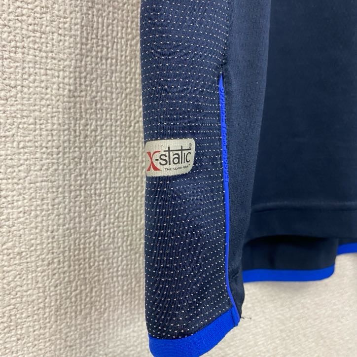 UMBRO　アンブロ　デサント　半袖Tシャツ　ユニフォーム　紺　ネイビー　Lサイズ　古着