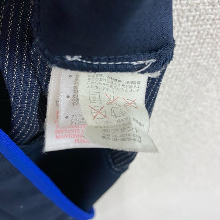 UMBRO　アンブロ　デサント　半袖Tシャツ　ユニフォーム　紺　ネイビー　Lサイズ　古着