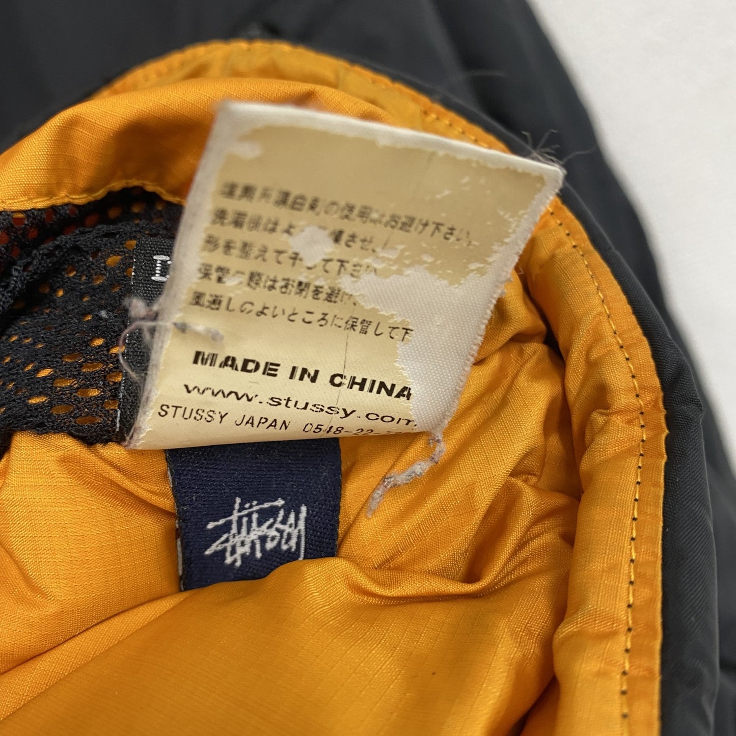 STUSSY　ステューシー　中綿ジャケット　黒　ブラック　XLサイズ