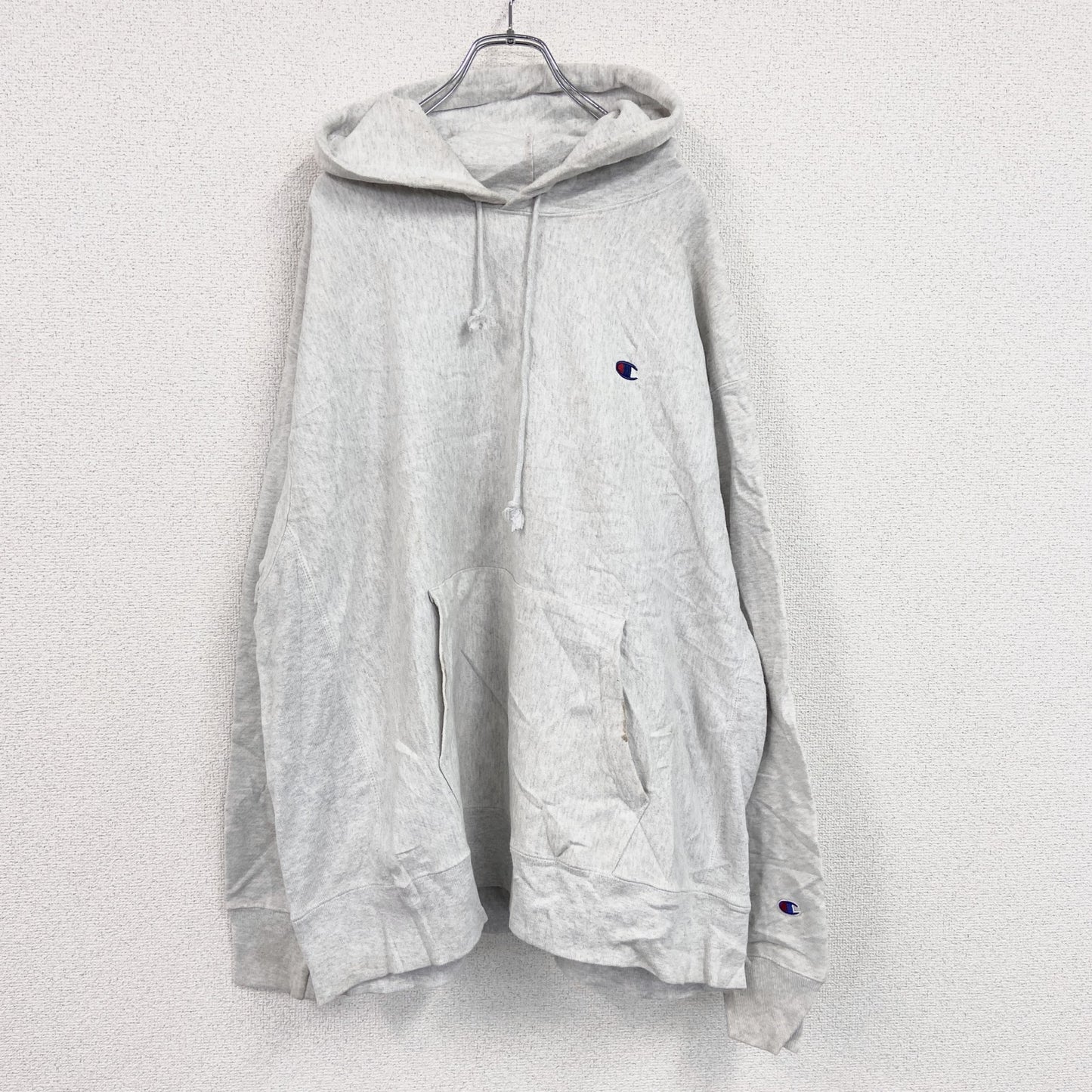 Champion　チャンピオン　リバースウィーブ　スウェットパーカー/フーディー　霜降りグレー　2XLサイズ