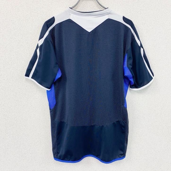 UMBRO　アンブロ　デサント　半袖Tシャツ　ユニフォーム　紺　ネイビー　Lサイズ　古着
