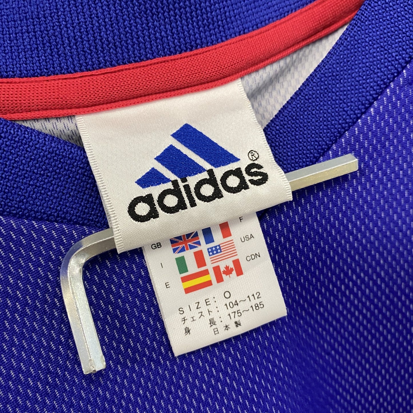 adidas　アディダス　サッカー日本代表　ユニフォーム　ゲームシャツ　青　ブルー