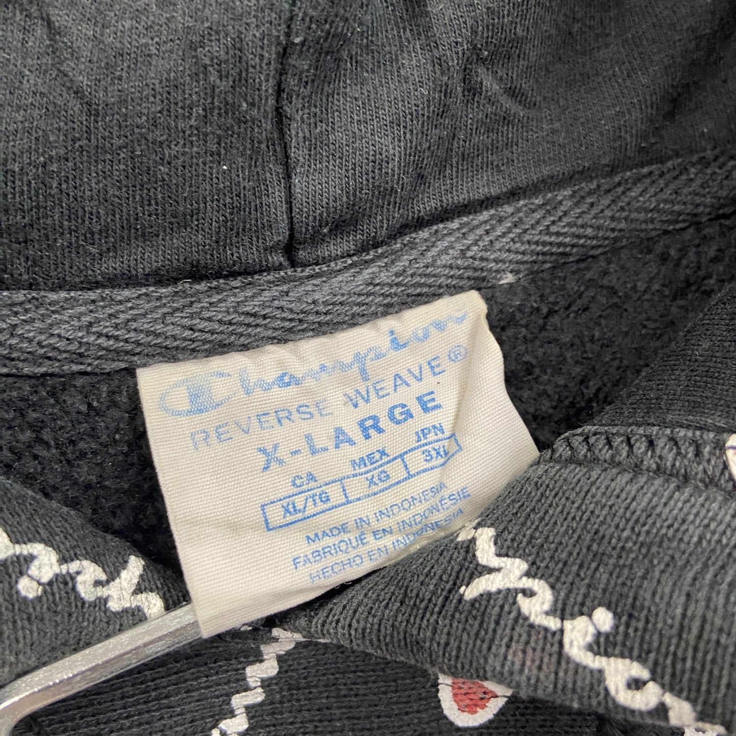 Champion　チャンピオン　リバースウィーブ　スウェットパーカー/フーディー　黒　ブラック　XLサイズ