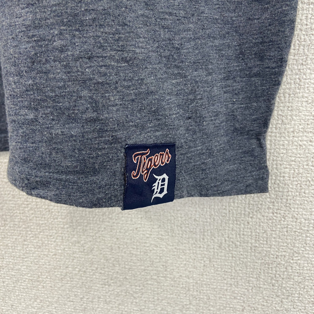 NIKE ナイキ　半袖プリントTシャツ　DRI-FIT　スウッシュロゴ　グレー　灰色　クルーネック　カジュアル　Lサイズ　古着
