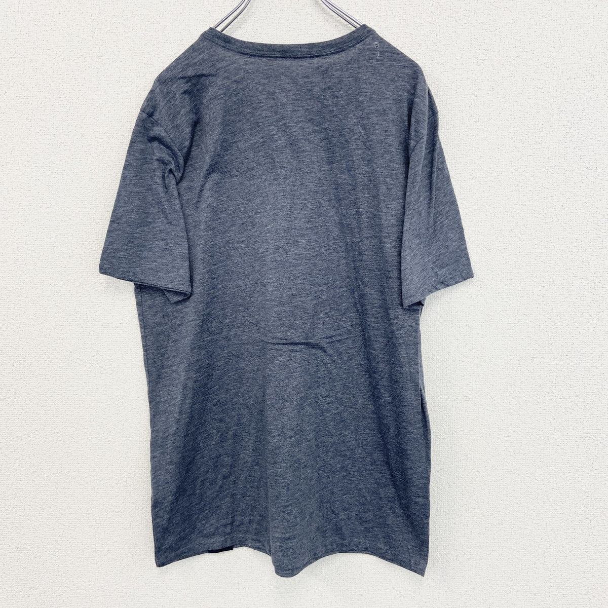 NIKE ナイキ　半袖プリントTシャツ　DRI-FIT　スウッシュロゴ　グレー　灰色　クルーネック　カジュアル　Lサイズ　古着