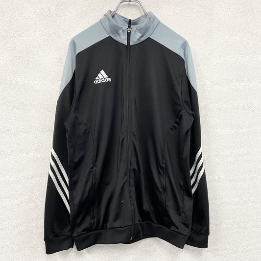 adidas　アディダス　トラックジャケット/ジャージ　黒　ブラック　Lサイズ