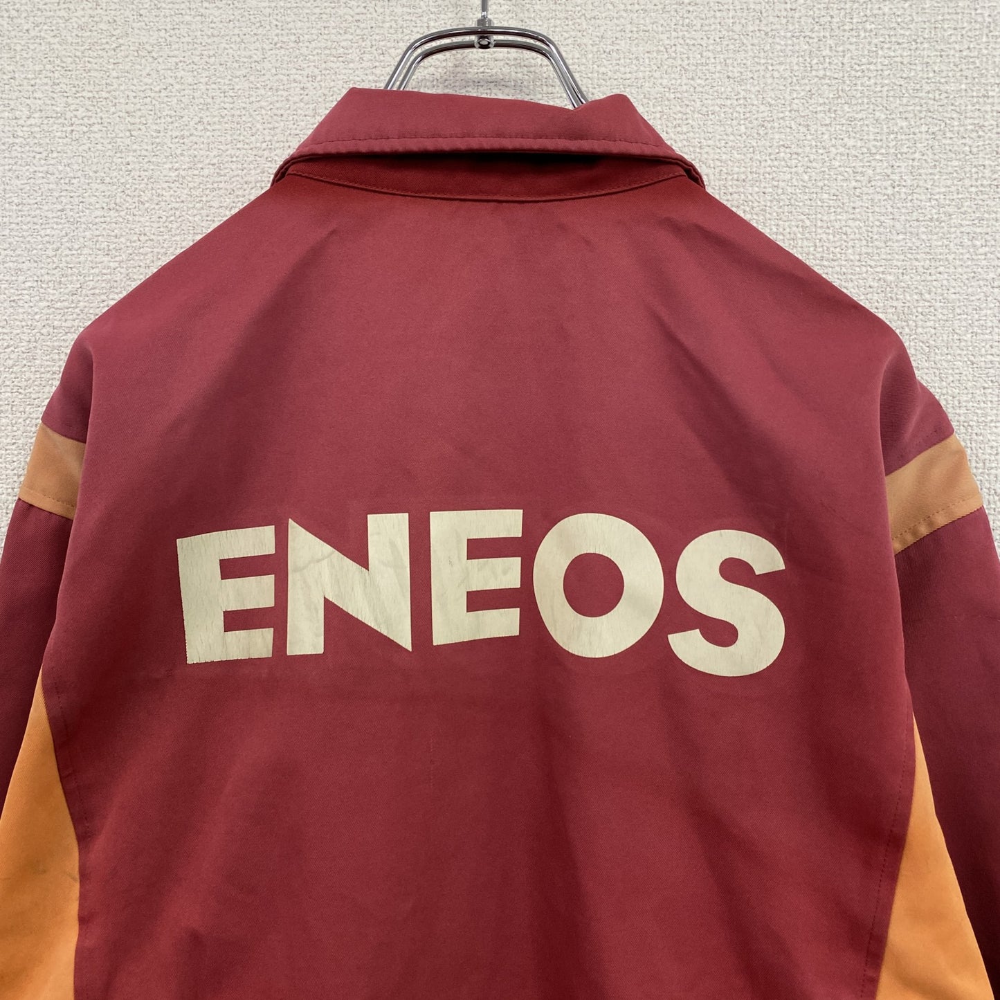 ENEOS　エネオス　ユニフォーム　作業着　ワークジャケット　赤　レッド　XLサイズ
