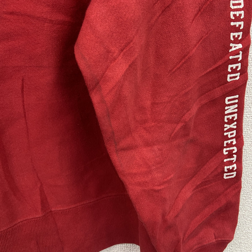 Champion　チャンピオン　リバースウィーブ　スウェットパーカー/フーディー　刺繍ロゴ　単色　復刻　赤　レッド　XLサイズ　古着
