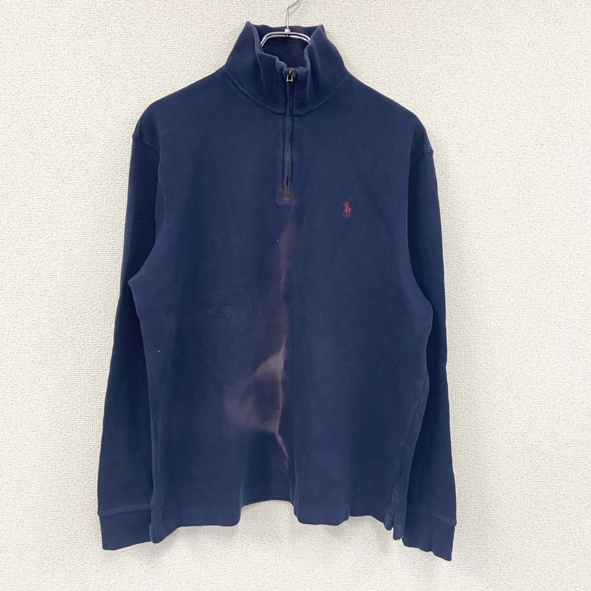 POLO RALPH LAUAN　ラルフローレン　ハーフジップスウェット/トレーナー　紺　ネイビー　Lサイズ　古着
