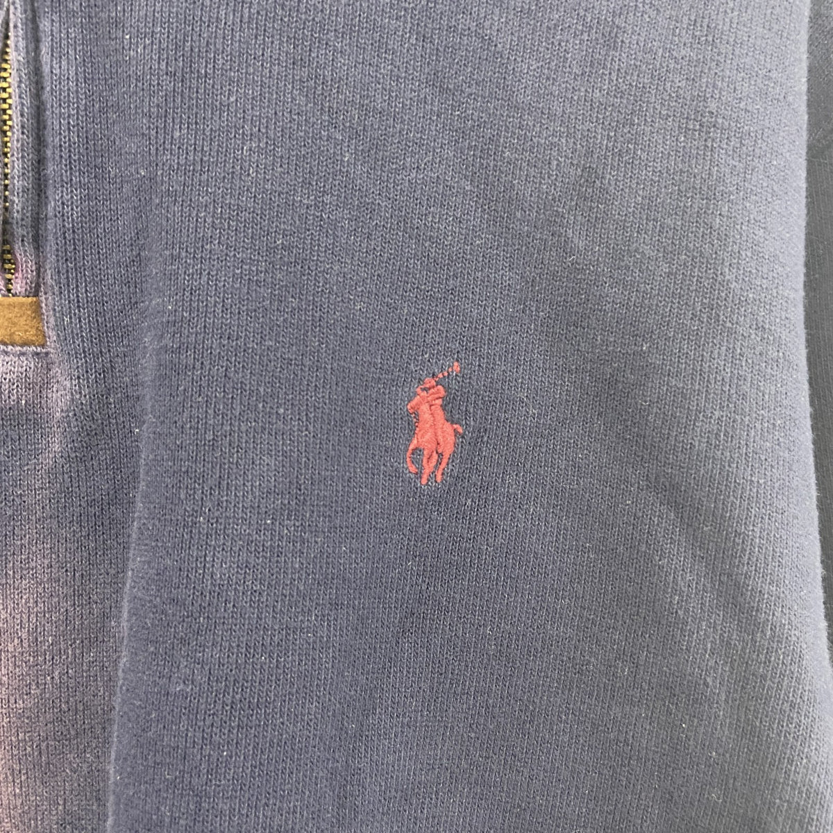 POLO RALPH LAUAN　ラルフローレン　ハーフジップスウェット/トレーナー　紺　ネイビー　Lサイズ　古着