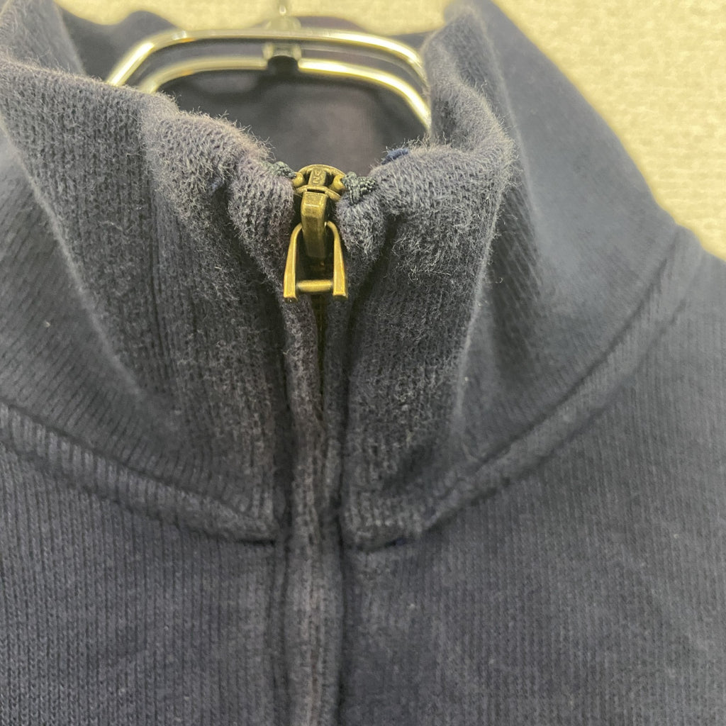 POLO RALPH LAUAN　ラルフローレン　ハーフジップスウェット/トレーナー　紺　ネイビー　Lサイズ　古着