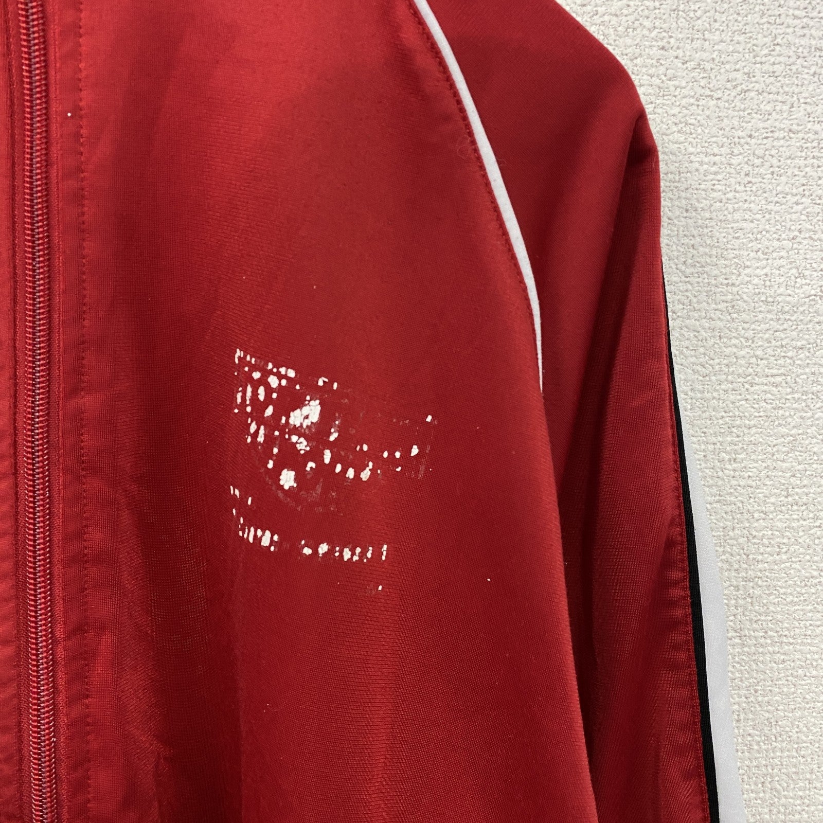 JAKO　ヤコ　トラックジャケット/ジャージ　刺繍ロゴ　アーチプリント　赤　レッド　Sサイズ　古着