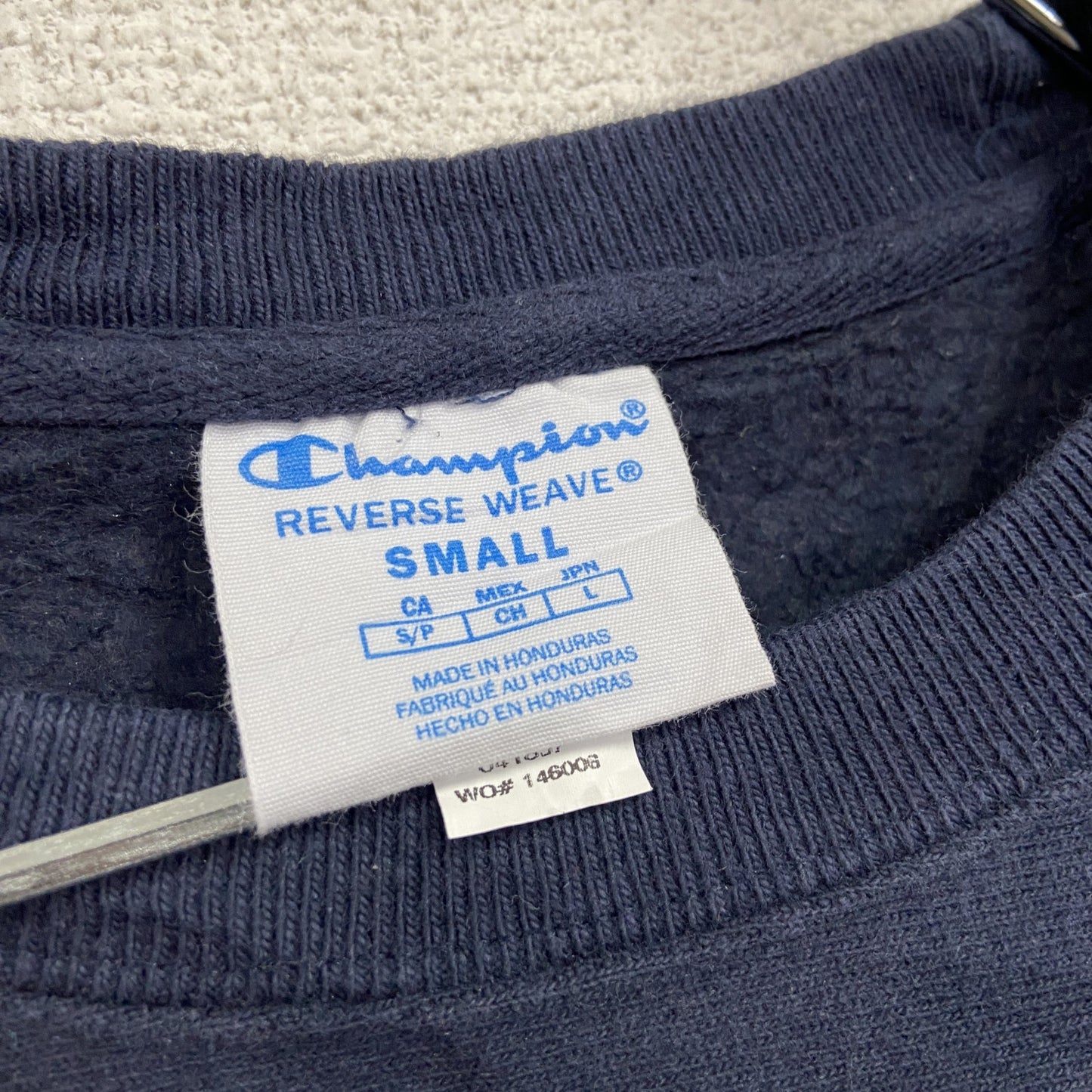 Champion　チャンピオン　リバースウィーブ　スウェット/トレーナー　紺　ネイビー　Sサイズ