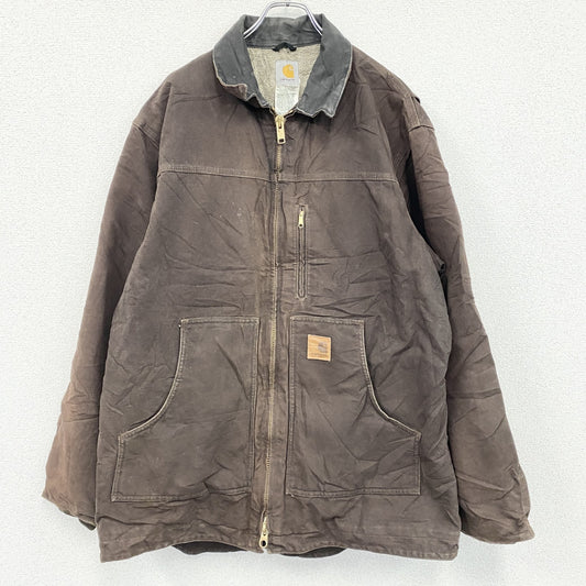 Carhartt　カーハート　サンドストーンリッジコート　ダックジャケット　ボアライナー　茶色　ブラウン　XLサイズ