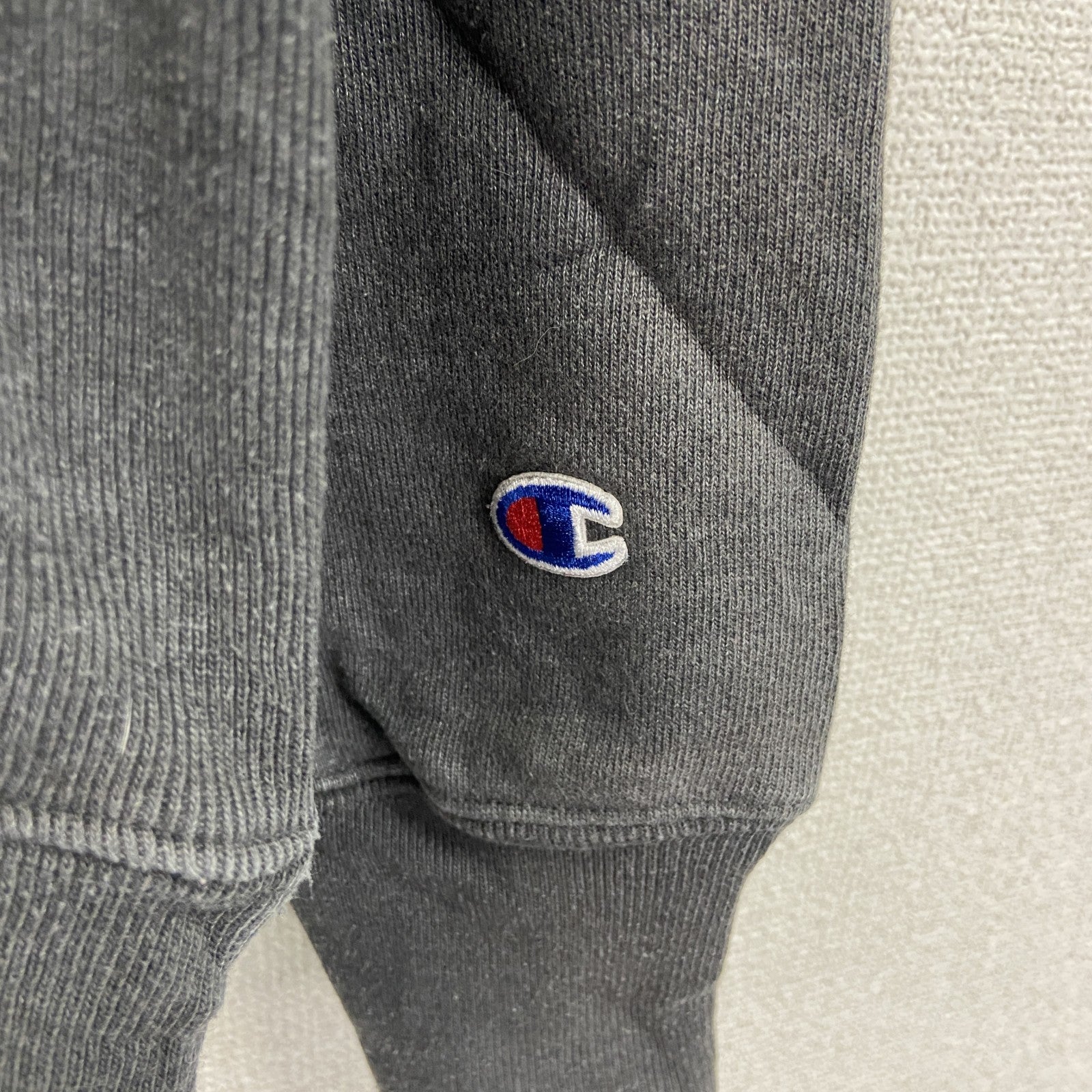 Champion　チャンピオン　リバースウィーブ　スウェットパーカー/フーディー　灰色　グレー　Mサイズ トレーナー スウェットトップス フード付き 古着