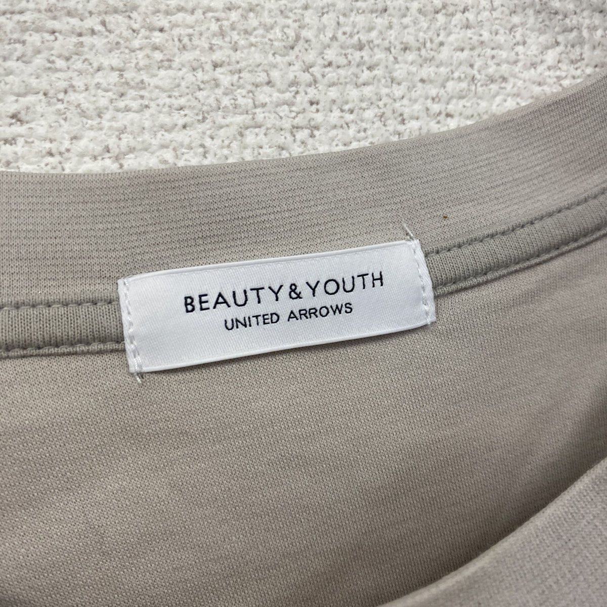 BEAUTY&YOUTH UNITED ARROWS　ビューティ&ユースユナイテッドアローズ　半袖Tシャツ　シングルステッチ　灰色　グレー　XLサイズ　古着