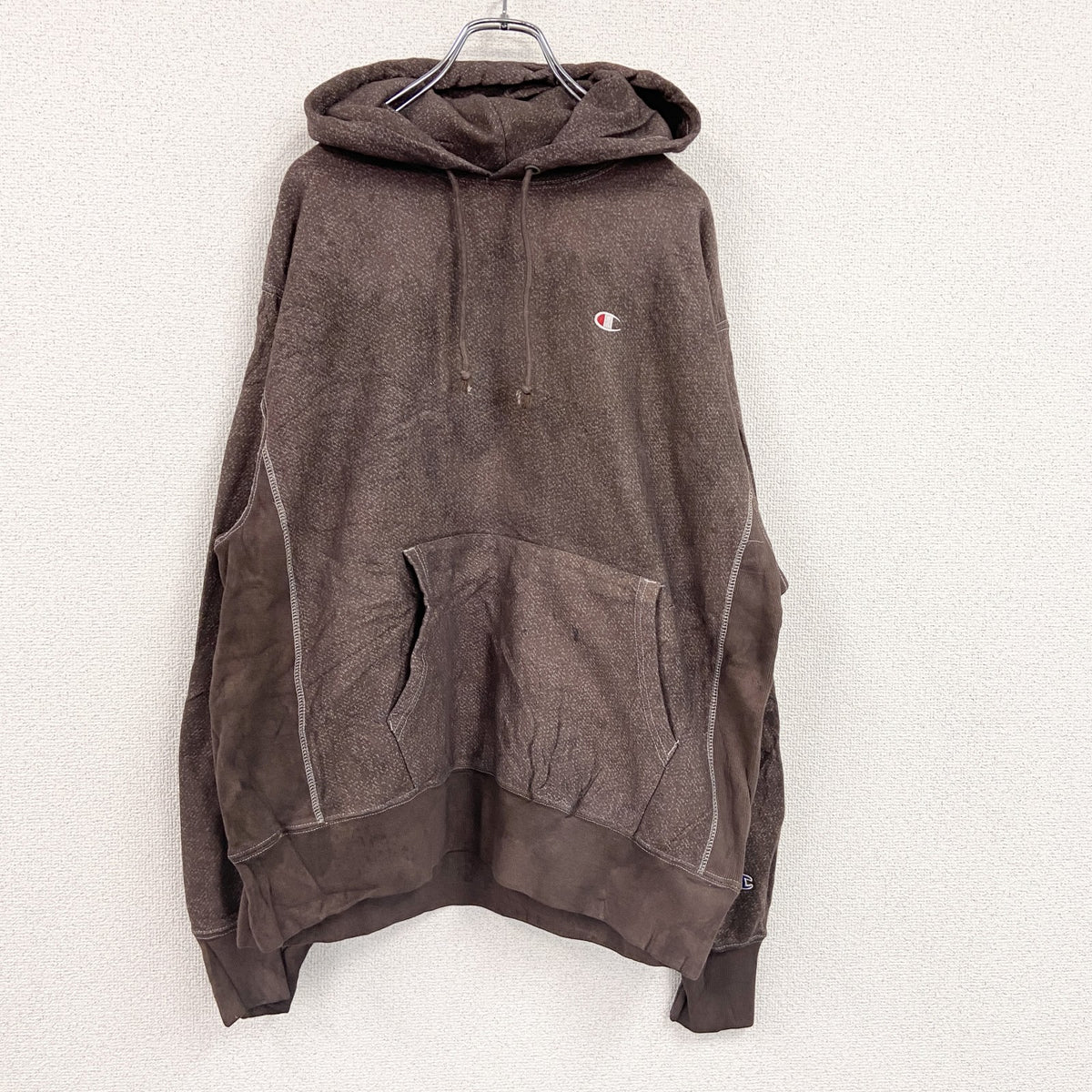 Champion　チャンピオン　リバースウィーブ　スウェットパーカー/フーディー　茶色　ブラウン　Lサイズ　古着