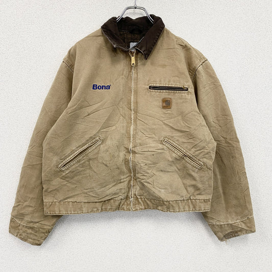 Carhartt　カーハート　デトロイトジャケット　フルジップダックジャケット　ブランケットライナー　茶色　ブラウン　Lサイズ