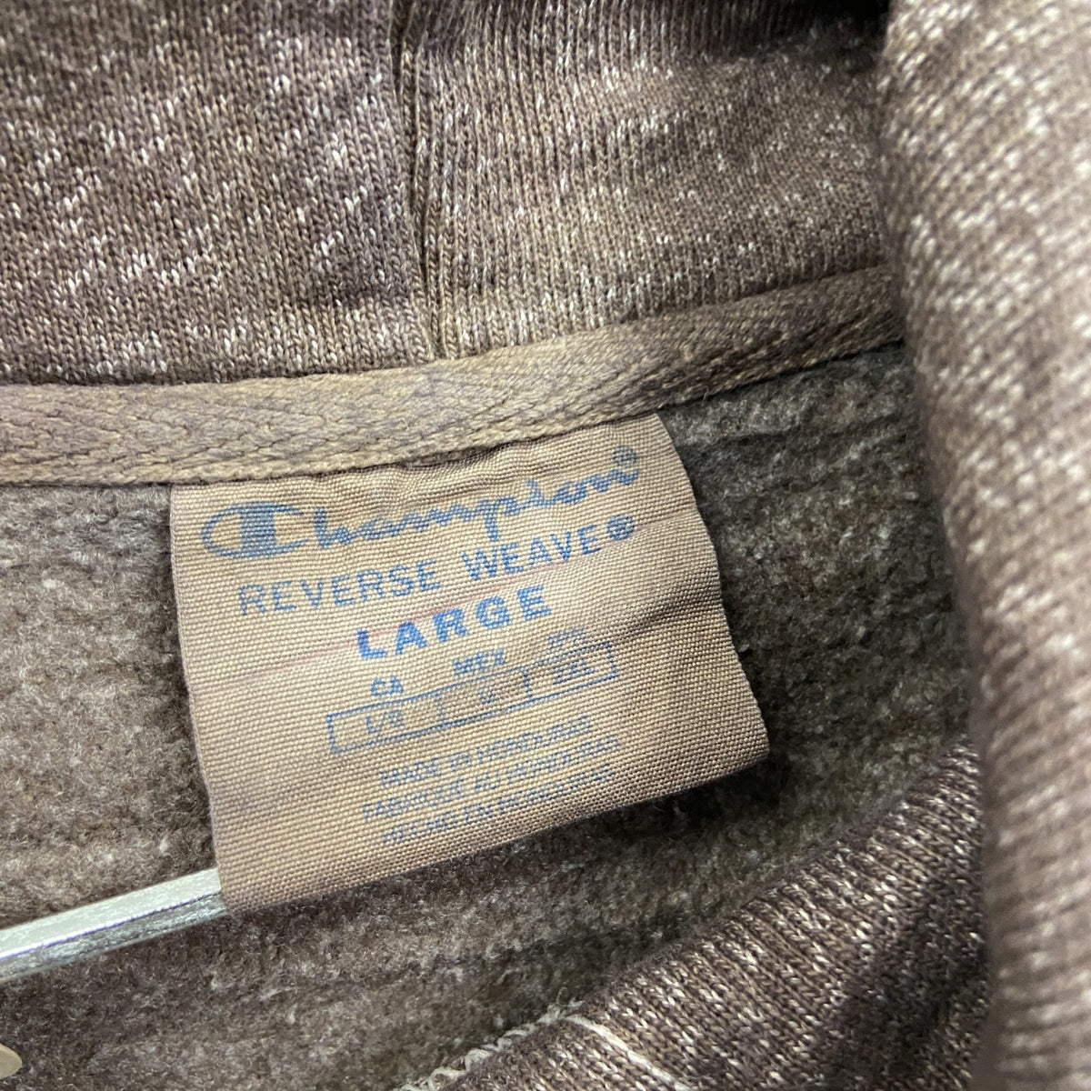 Champion　チャンピオン　リバースウィーブ　スウェットパーカー/フーディー　茶色　ブラウン　Lサイズ　古着