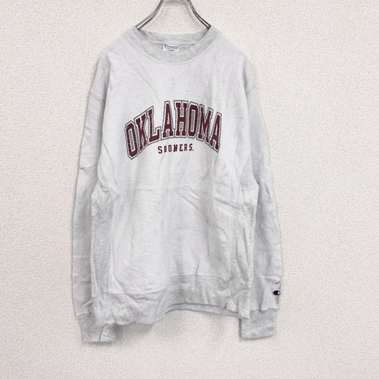 Champion　チャンピオン　リバースウィーブ　フリーススウェット/トレーナー　灰色　ライトグレー　Lサイズ