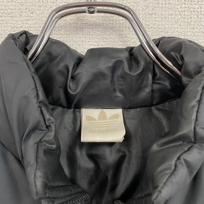 90s　adidas　アディダス　デサント　フルジップダウンベスト　ヴィンテージ　黒　ブラック　140サイズ