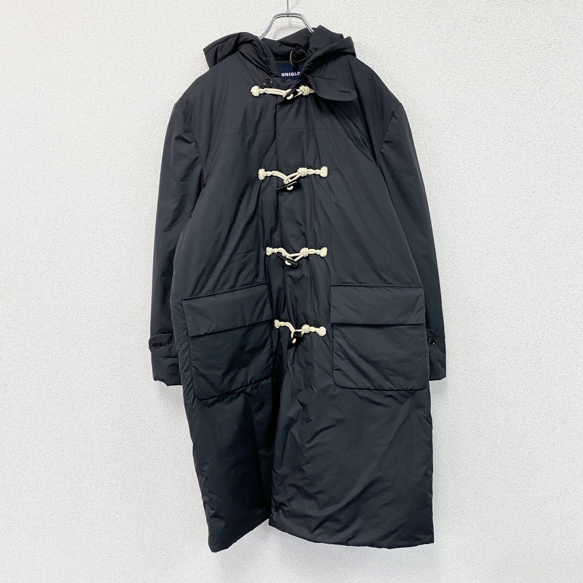 OLD UNIQLO　オールドユニクロ　オリンピック　ダッフルコート　中綿入り　黒　ブラック　Lサイズ　古着