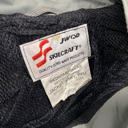 米軍　U.S.ARMY　トレーニングジャケット　ナイロンジャケット　グレー　Mサイズ