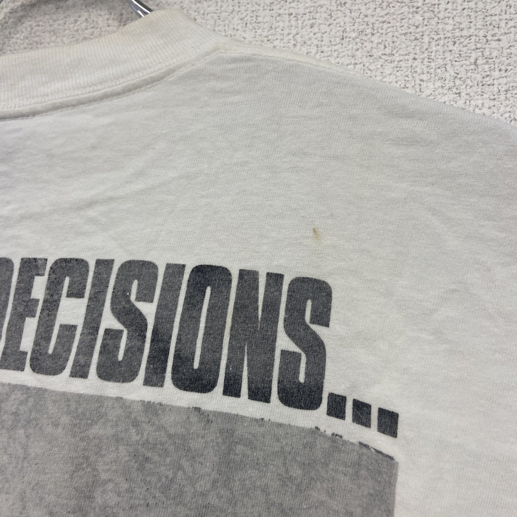 ONEITA　TURN ONE　半袖プリントTシャツ　白　ホワイト　Lサイズ カットソー メンズ コットン 古着