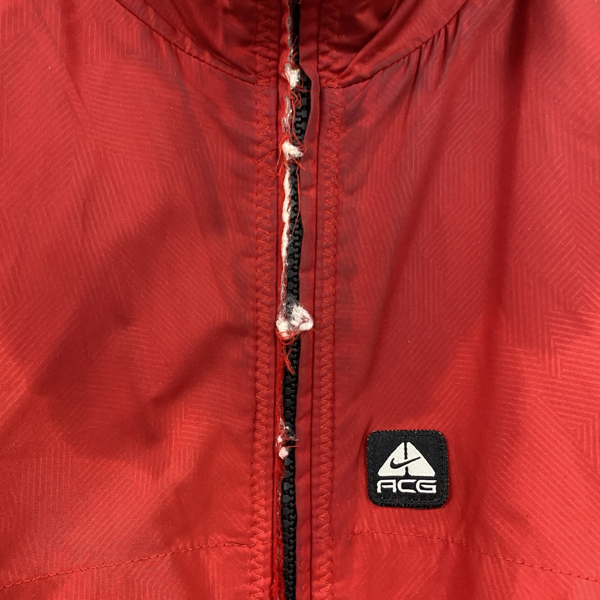NIKE ACG　ナイキエーシージー　フルジップフリースジャケット/ボアジャケット　リバーシブル　黒　ブラック　赤　レッド　Mサイズ　古着