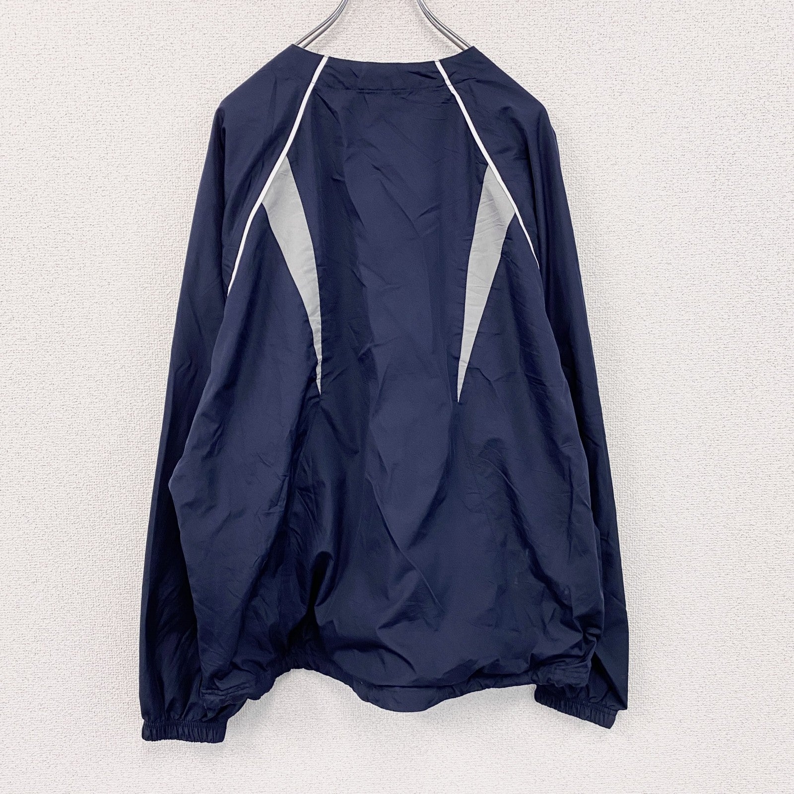 90s　Holloway　ホロウェイ　ハーフジップジャケット　ウインドブレーカー　ヴィンテージ　紺　ネイビー　Lサイズ　古着