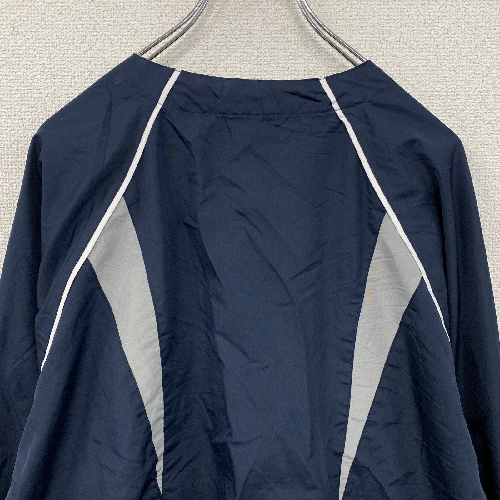 90s　Holloway　ホロウェイ　ハーフジップジャケット　ウインドブレーカー　ヴィンテージ　紺　ネイビー　Lサイズ　古着