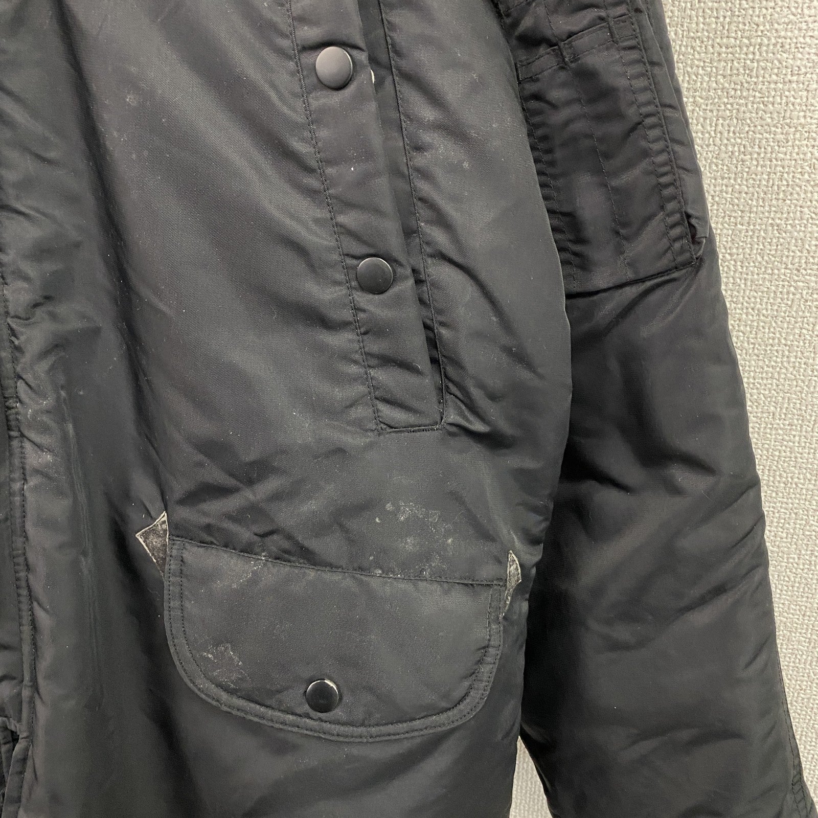 VIRGIN VOYAGE　バージンボヤージュ　N-3Bタイプ　フライトジャケット　黒　ブラック　Lサイズ　　古着