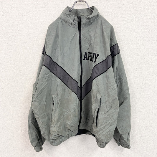 米軍　U.S.ARMY　トレーニングジャケット　ナイロンジャケット　デジカモ　グレー　Lサイズ