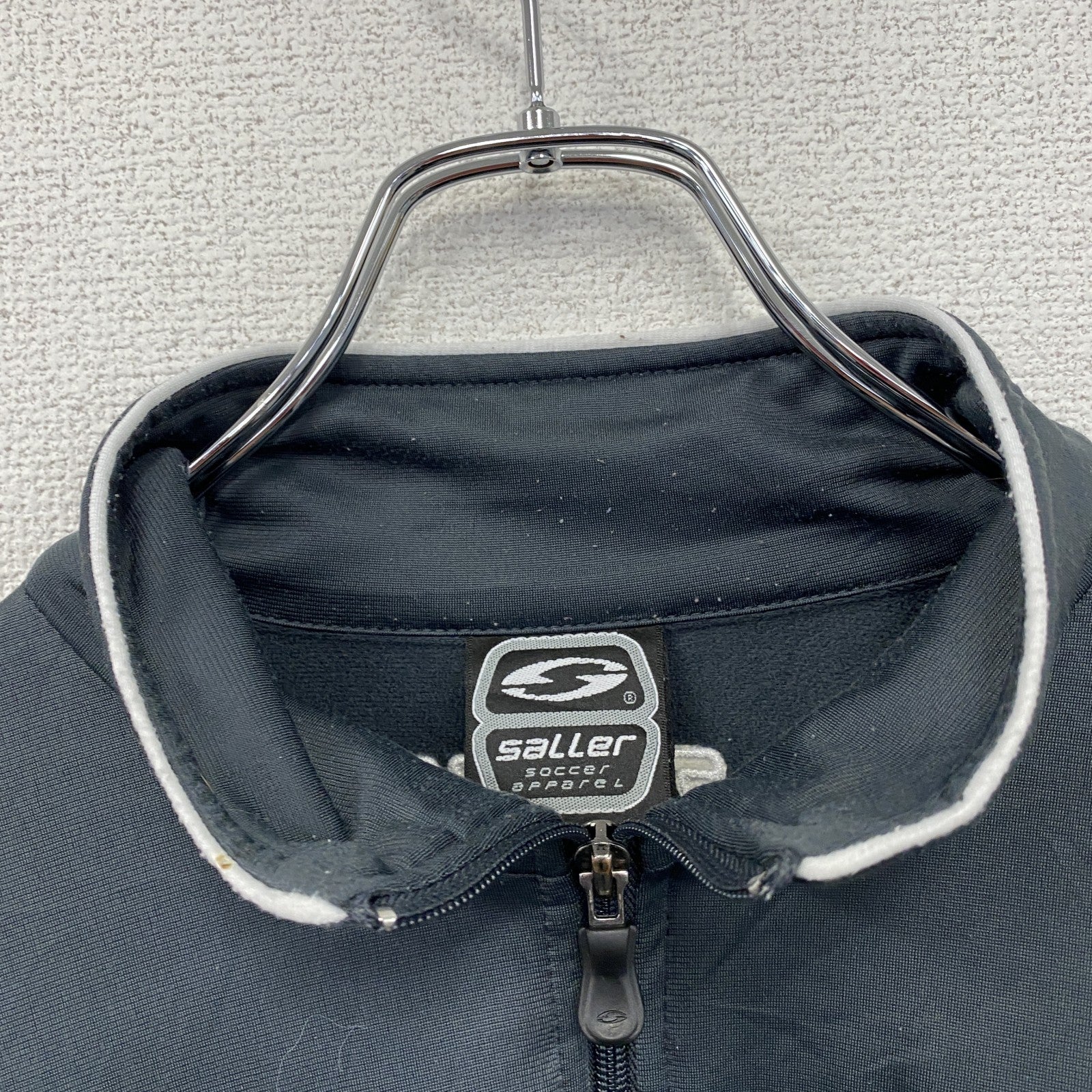 saller　セラー　トラックジャケット/ジャージ　グレー　灰色　オフホワイト　Lサイズ　　古着