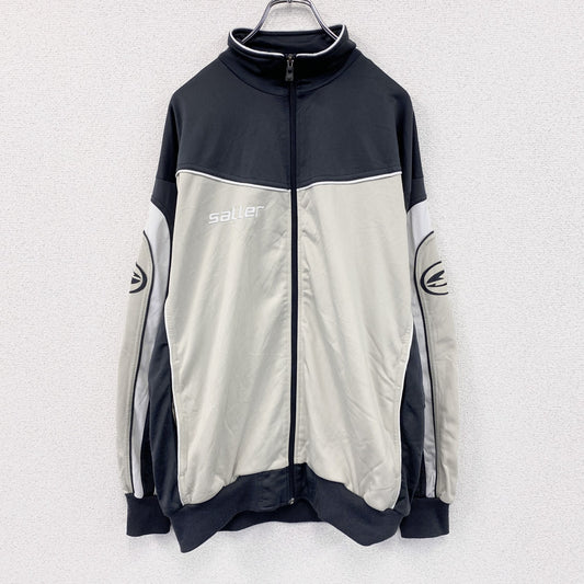 saller　セラー　トラックジャケット/ジャージ　グレー　オフホワイト　Lサイズ　