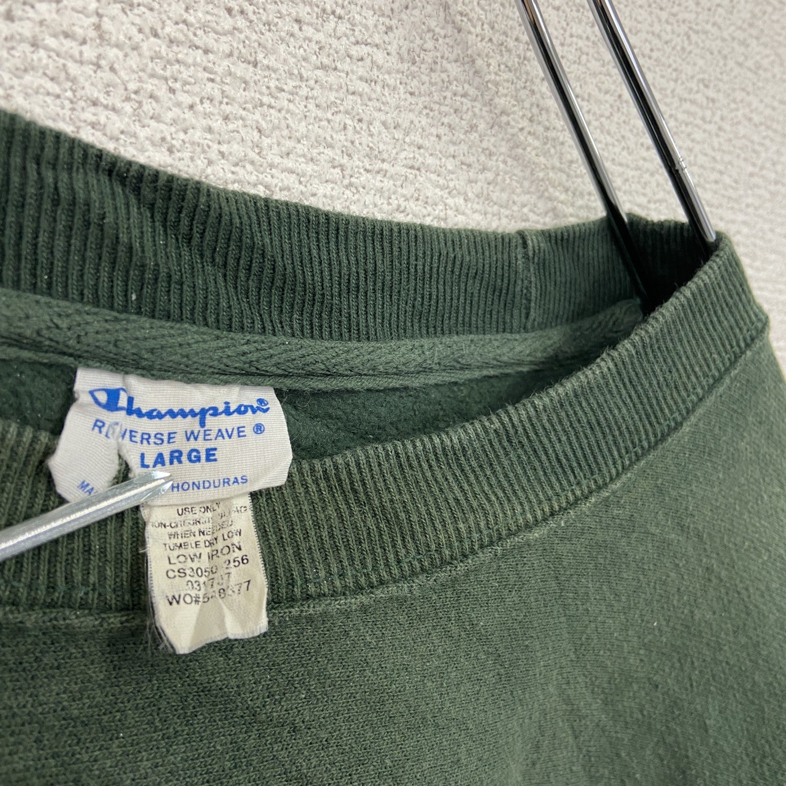 Champion　チャンピオン　リバースウィーブ　スウェット/トレーナー　緑　グリーン　Lサイズ スウェットトップス メンズ コットン 古着