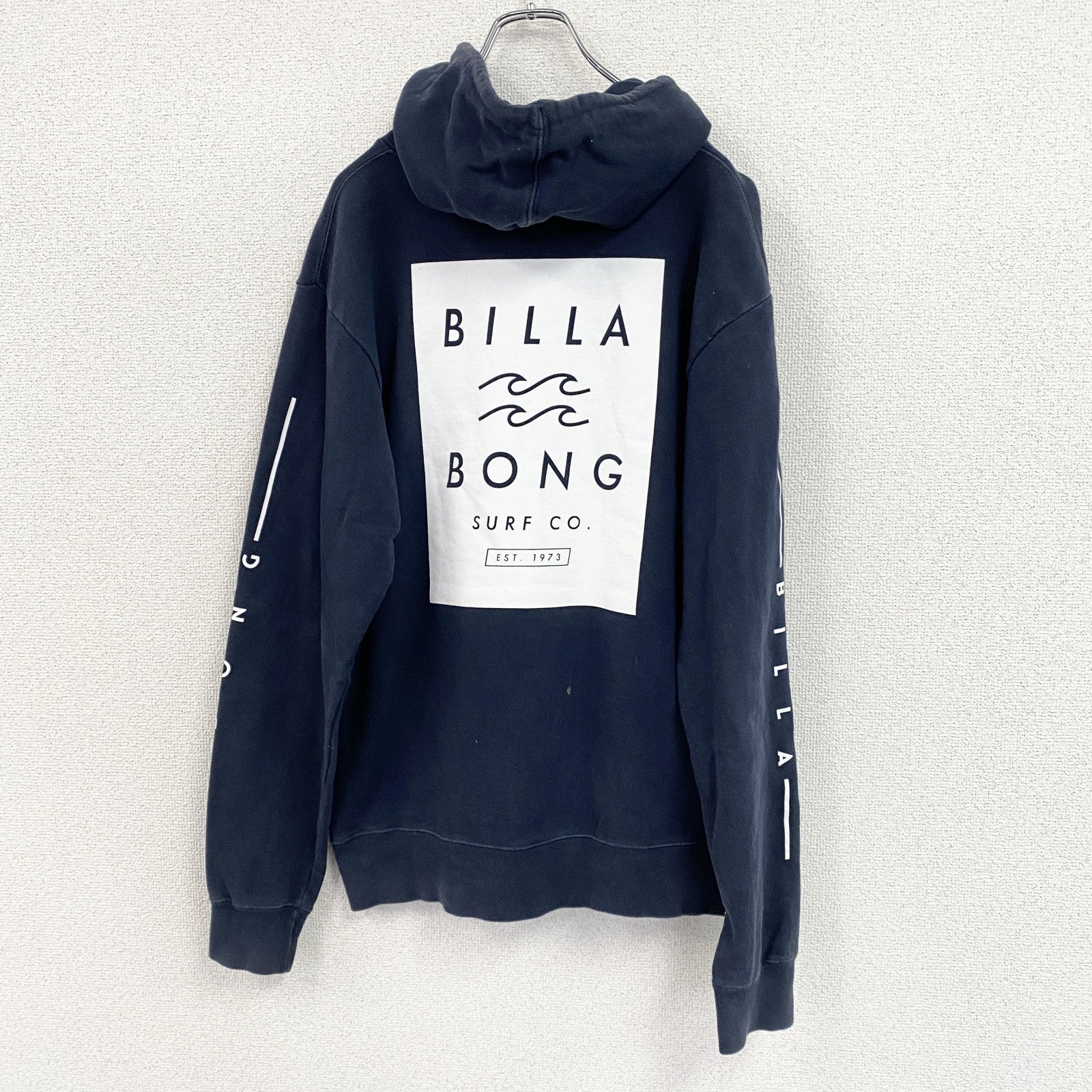 BILLABONG　ビラボン　スウェットパーカー/フーディー　紺　ネイビー　Lサイズ　古着