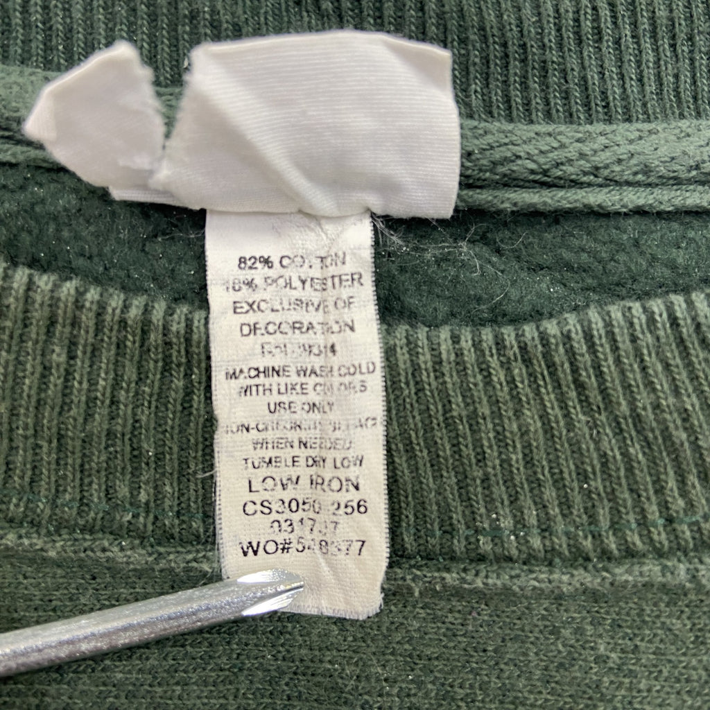 Champion　チャンピオン　リバースウィーブ　スウェット/トレーナー　緑　グリーン　Lサイズ スウェットトップス メンズ コットン 古着