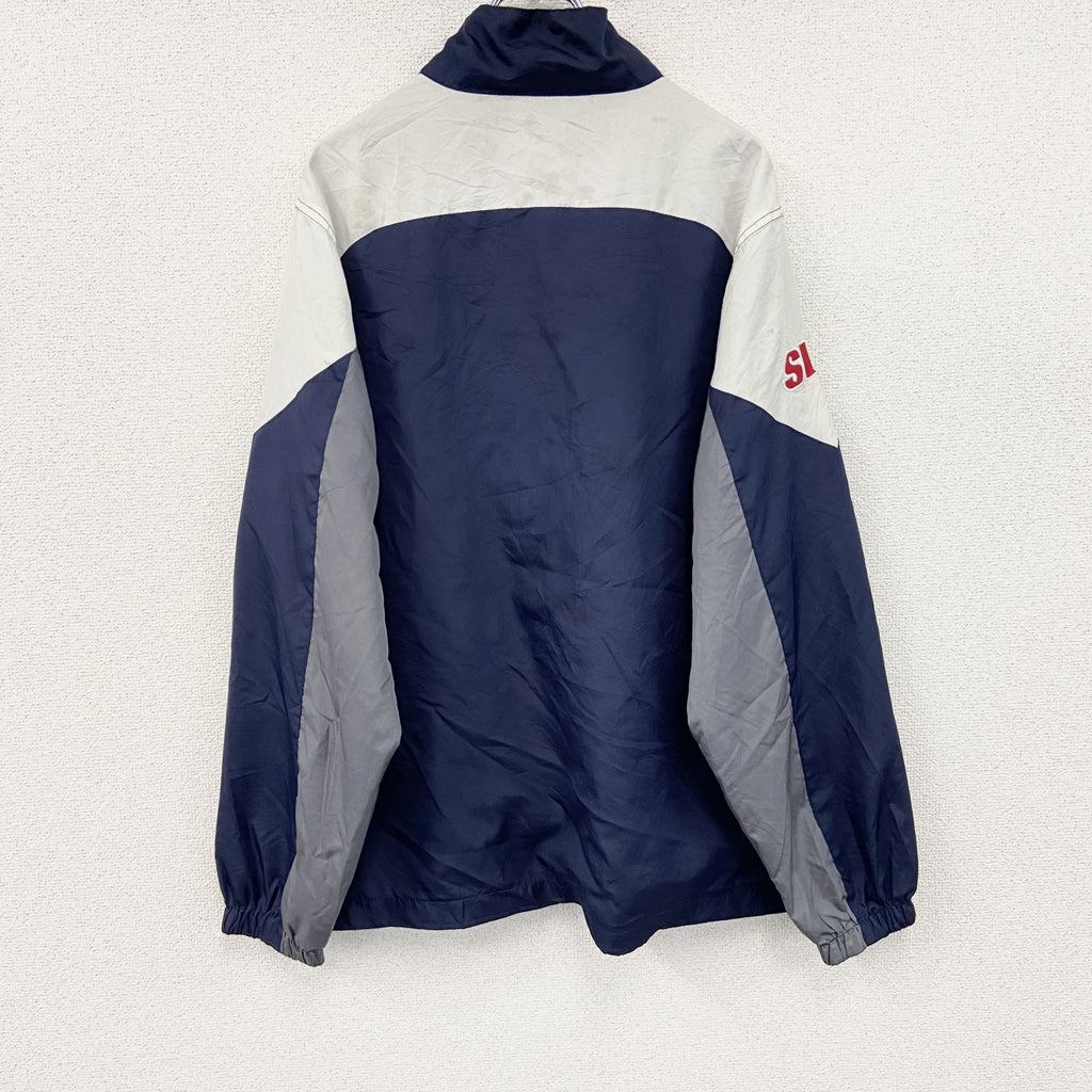 Reebok　リーボック　NFL　マイアミドルフィンズ　フルジップジャケット　ウィンドブレーカー　紺　ネイビー　Lサイズ　古着