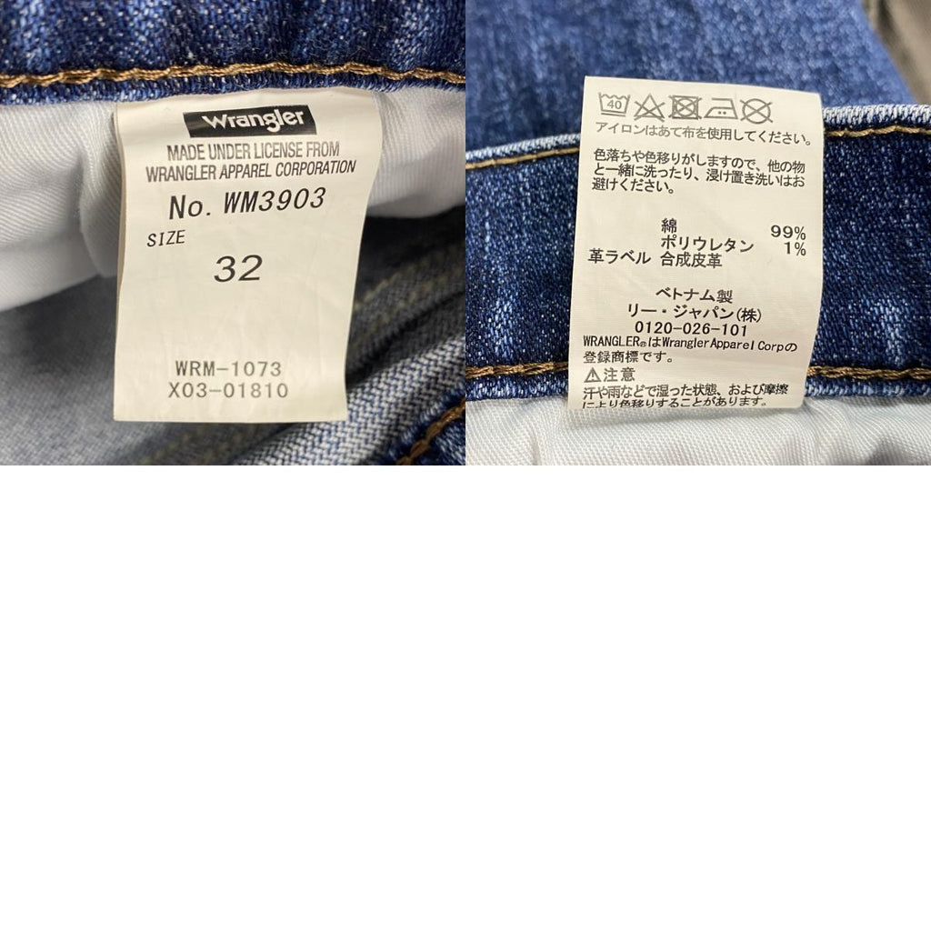 Wangler　ラングラー　デニムパンツ/ジーンズ　ジップフライ　インディゴ　32サイズ　古着
