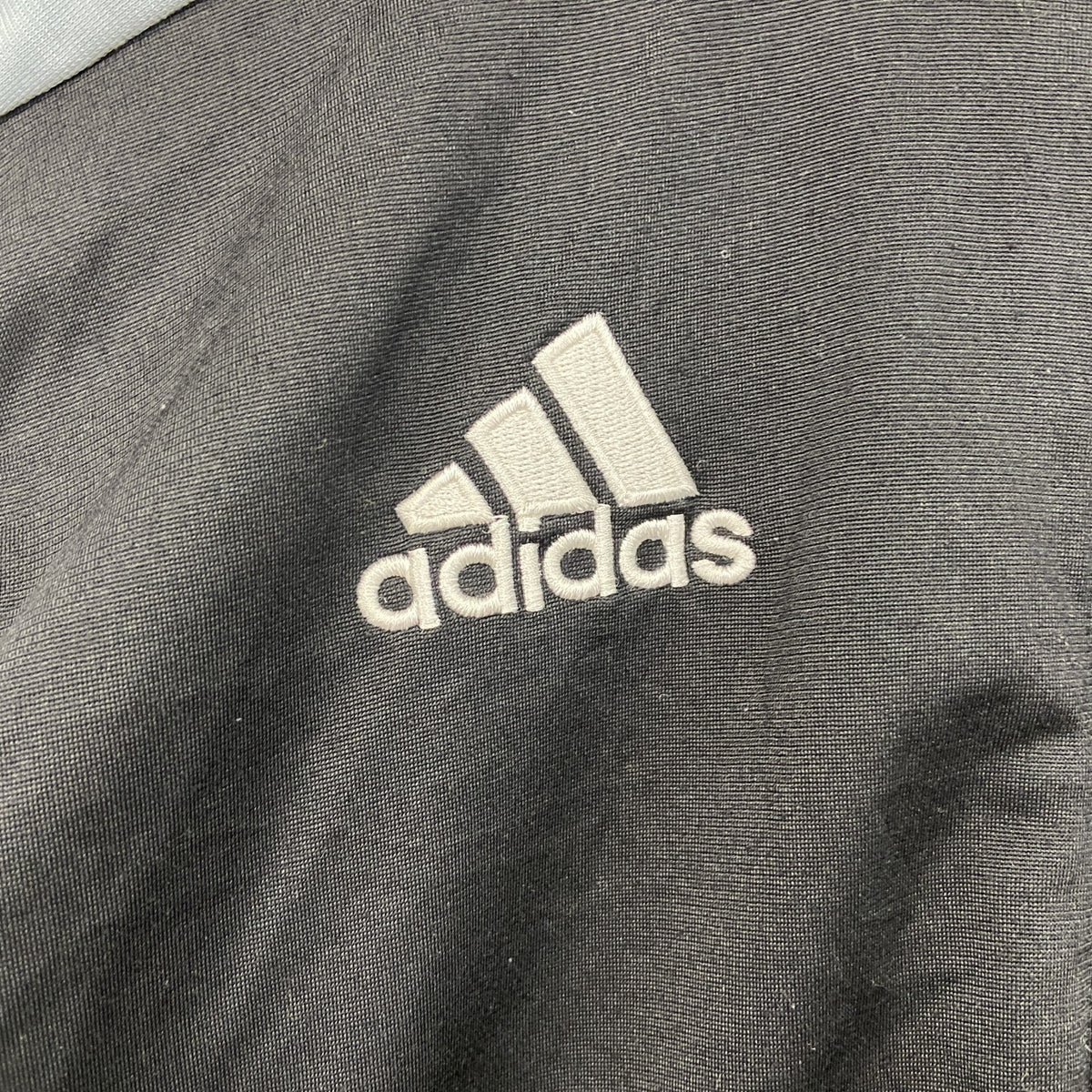 adidas　アディダス　トラックジャケット/ジャージ　パフォーマンスロゴ　黒　ブラック　Sサイズ　古着