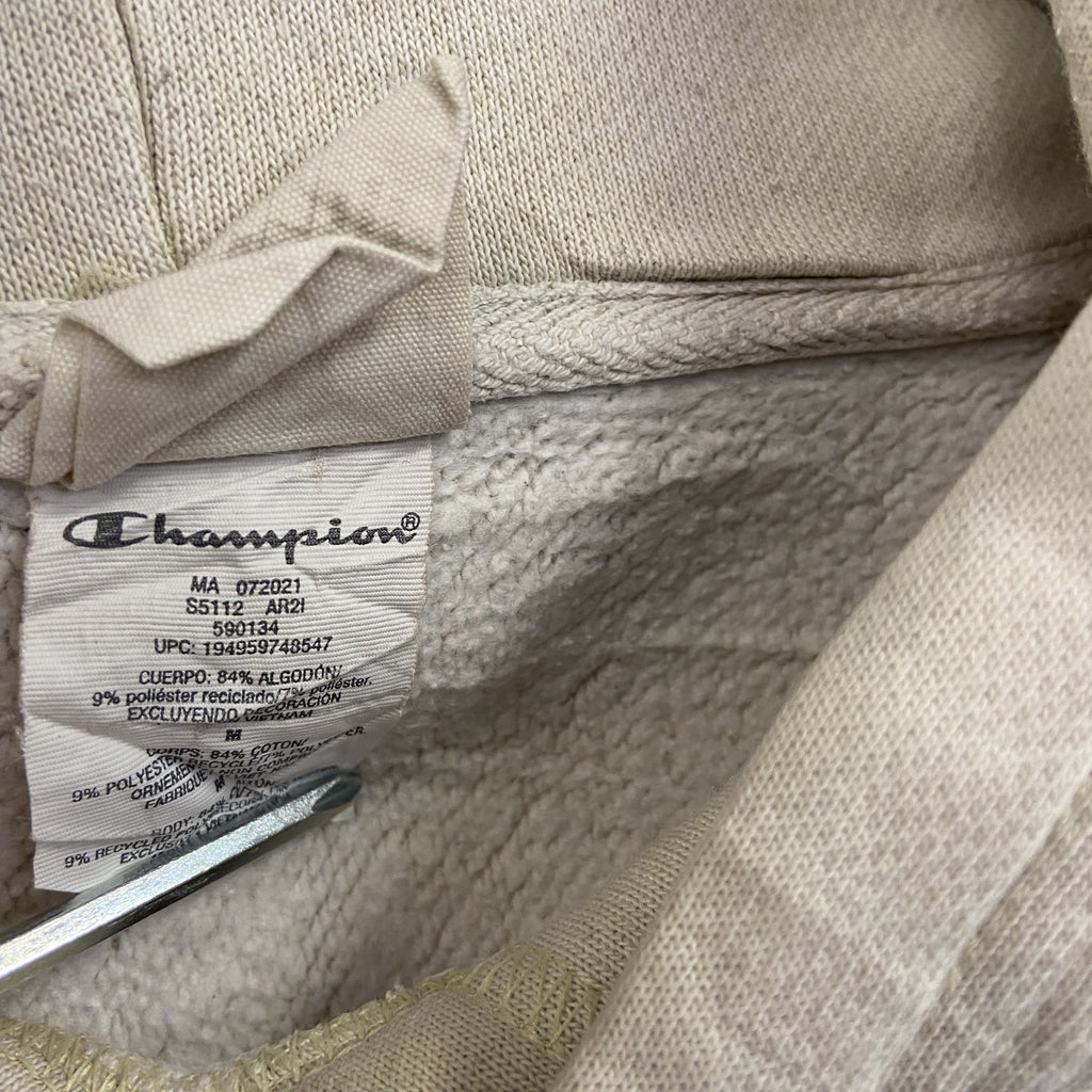 Champion　チャンピオン　リバースウィーブ　スウェットパーカー/フーディー　目無し　白　ホワイト　Mサイズ トレーナー スウェットトップス フード付き 古着