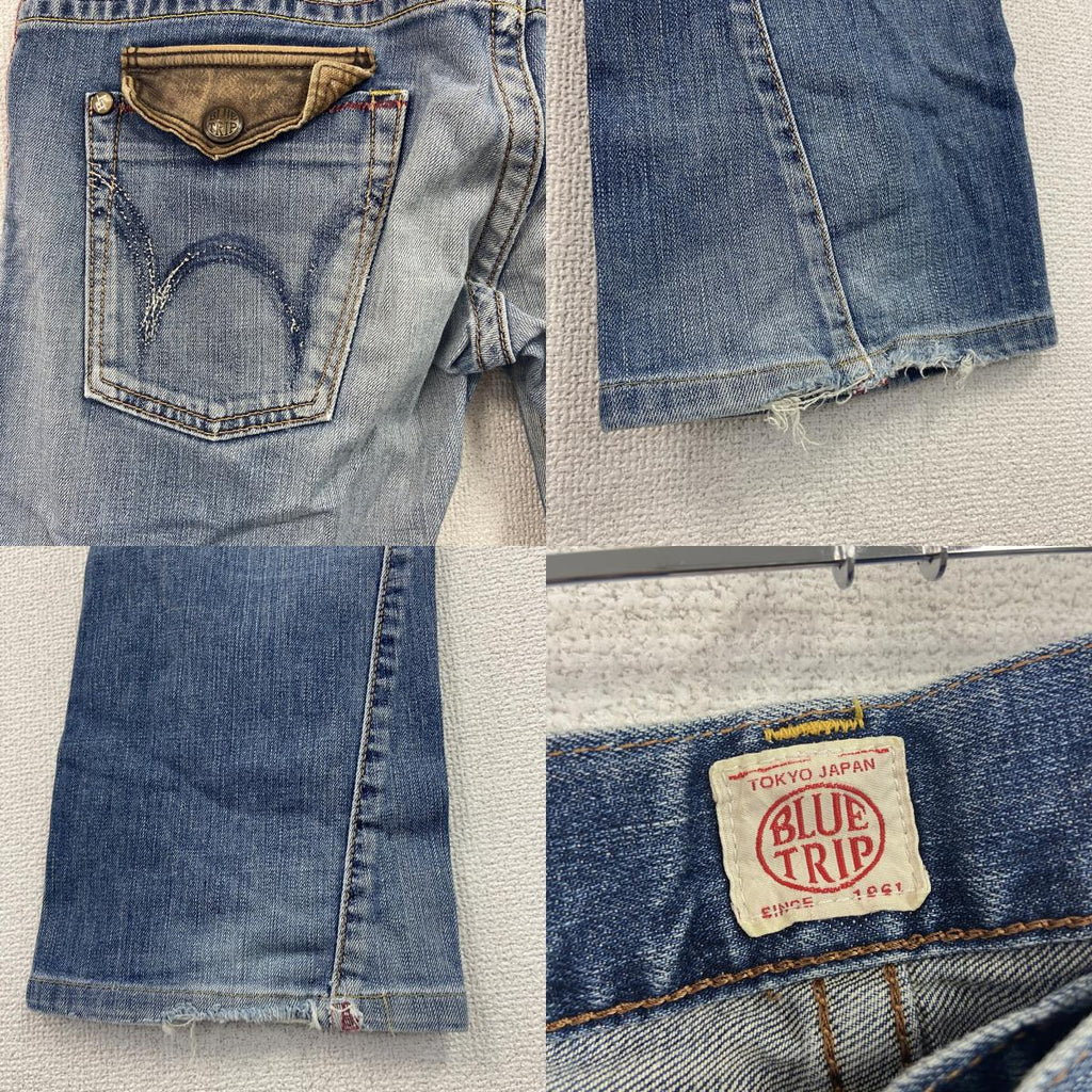 EDWIN　エドウィン　BLUE TRIP　デニムパンツ/ジーンズ　ジップフライ　インディゴ　W32サイズ　古着