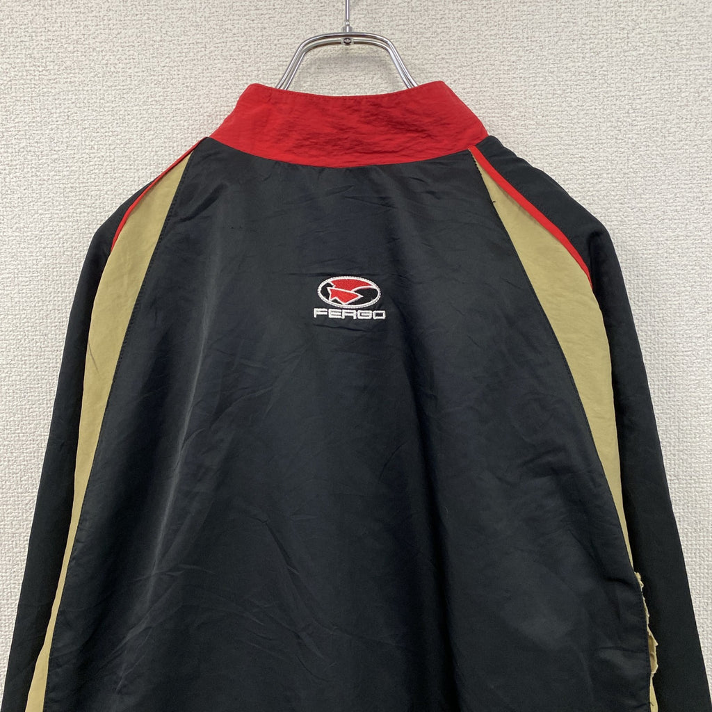 FERGO　フェルゴ　フルジップジャケット　黒　ブラック　Mサイズ　古着