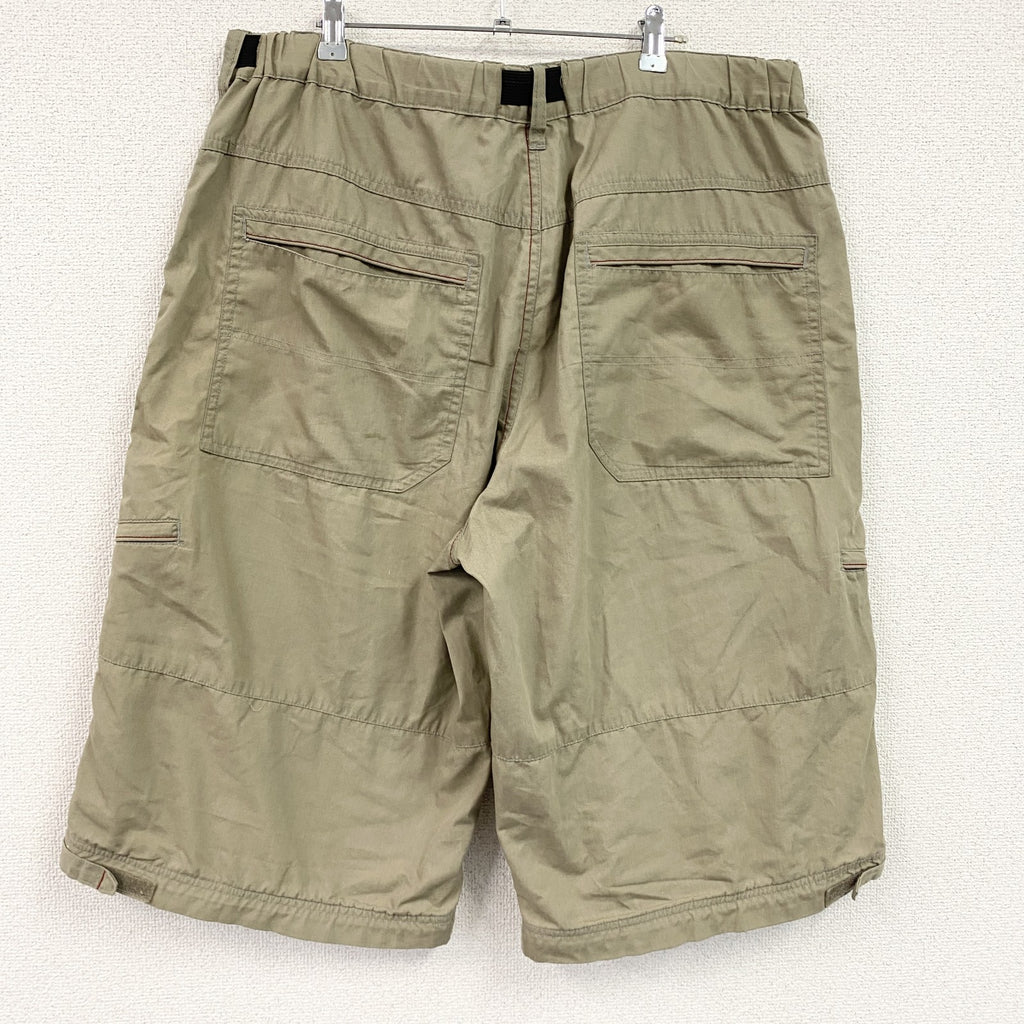 ハーフパンツ/ショートパンツ　ジップポケット　カーキベージュ メンズ 古着