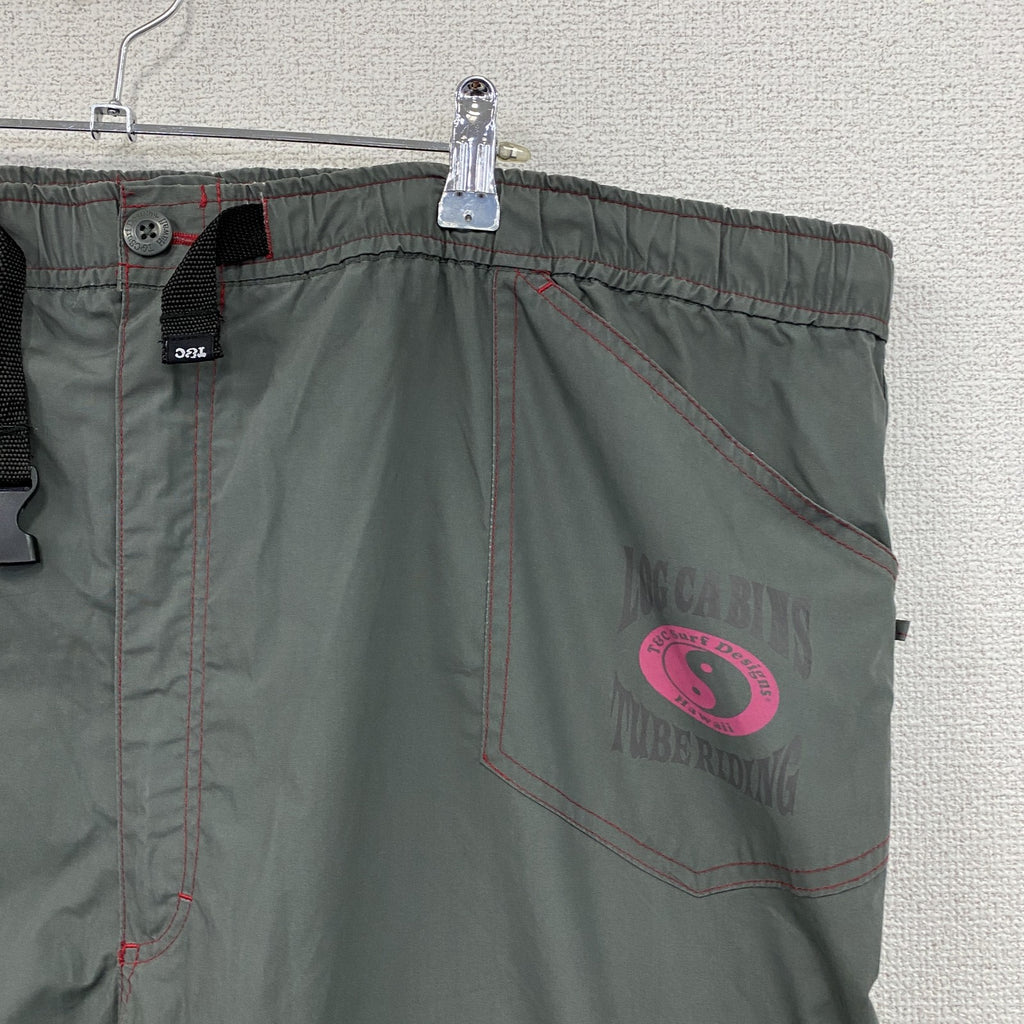 T＆C SURF DESIGNS　タウンアンドカントリー　カーゴパンツ　2WAY　グレー　灰色　５Lサイズ　　古着