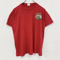 DREAM YARD　半袖プリントTシャツ　BIER KONIG　レトロ　カジュアル　赤　レッド　クルーネック　Lサイズ　古着